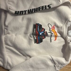 Zara White Hot Wheels Kids Sweatshirt